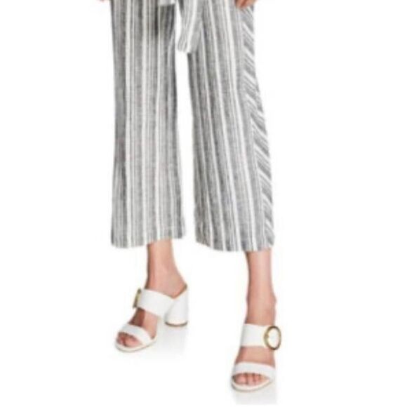 Laundry by Shelli Segal Linen Striped Sleeveless Jumpsuit NWT Size 0 - Picture 5 of 12